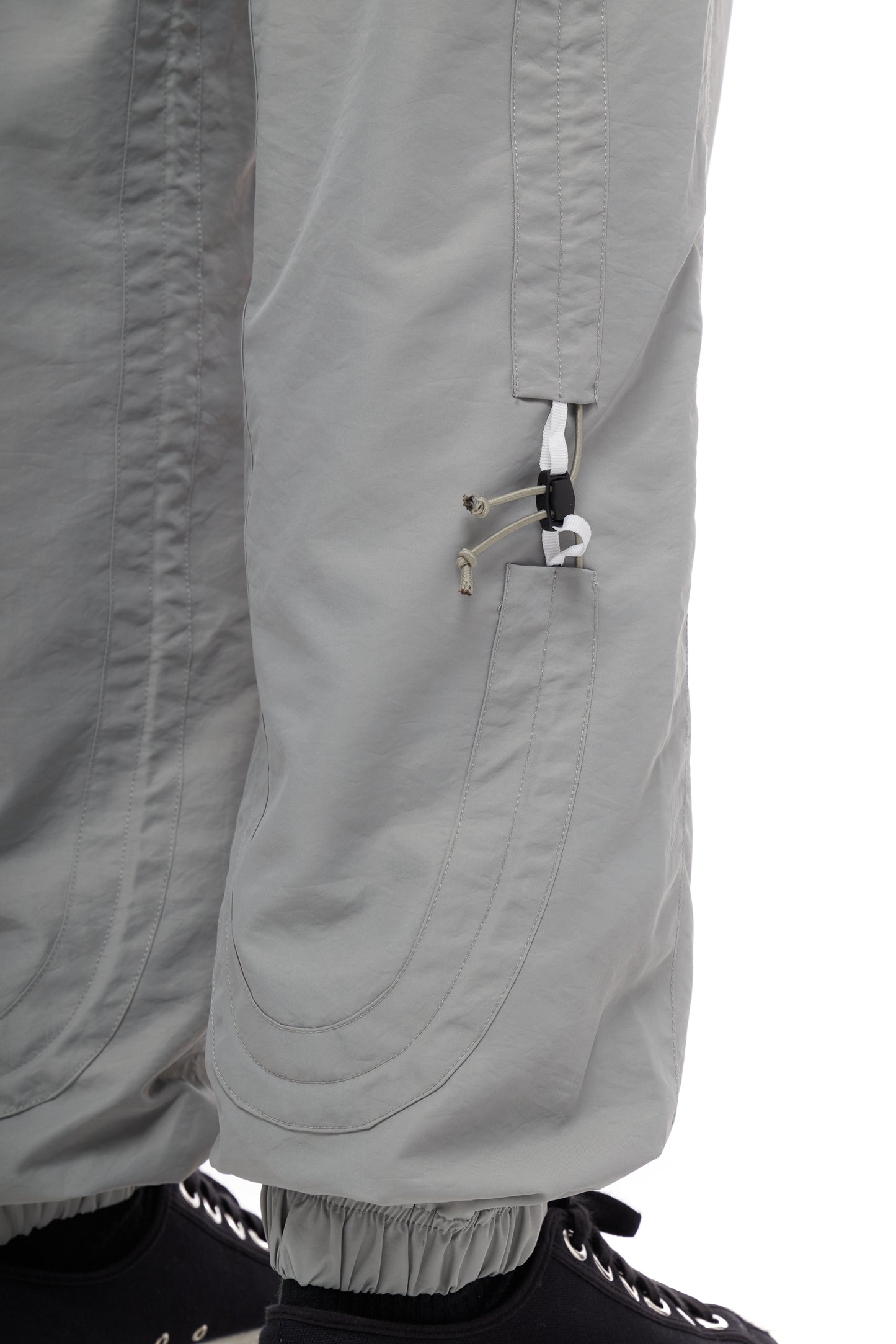 Cinchable Adjustable Track Pant Grey