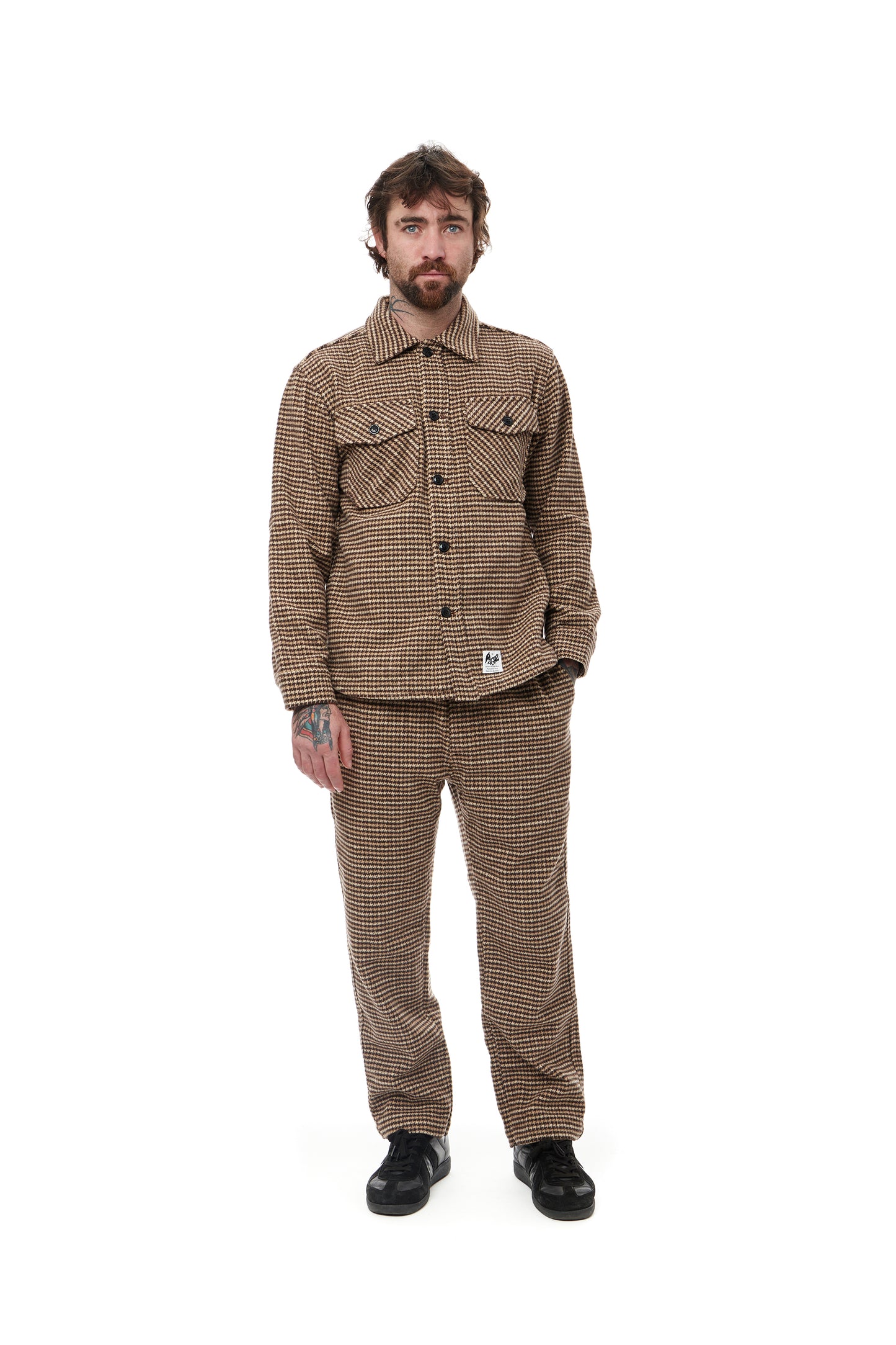 Brown Houndstooth Pant