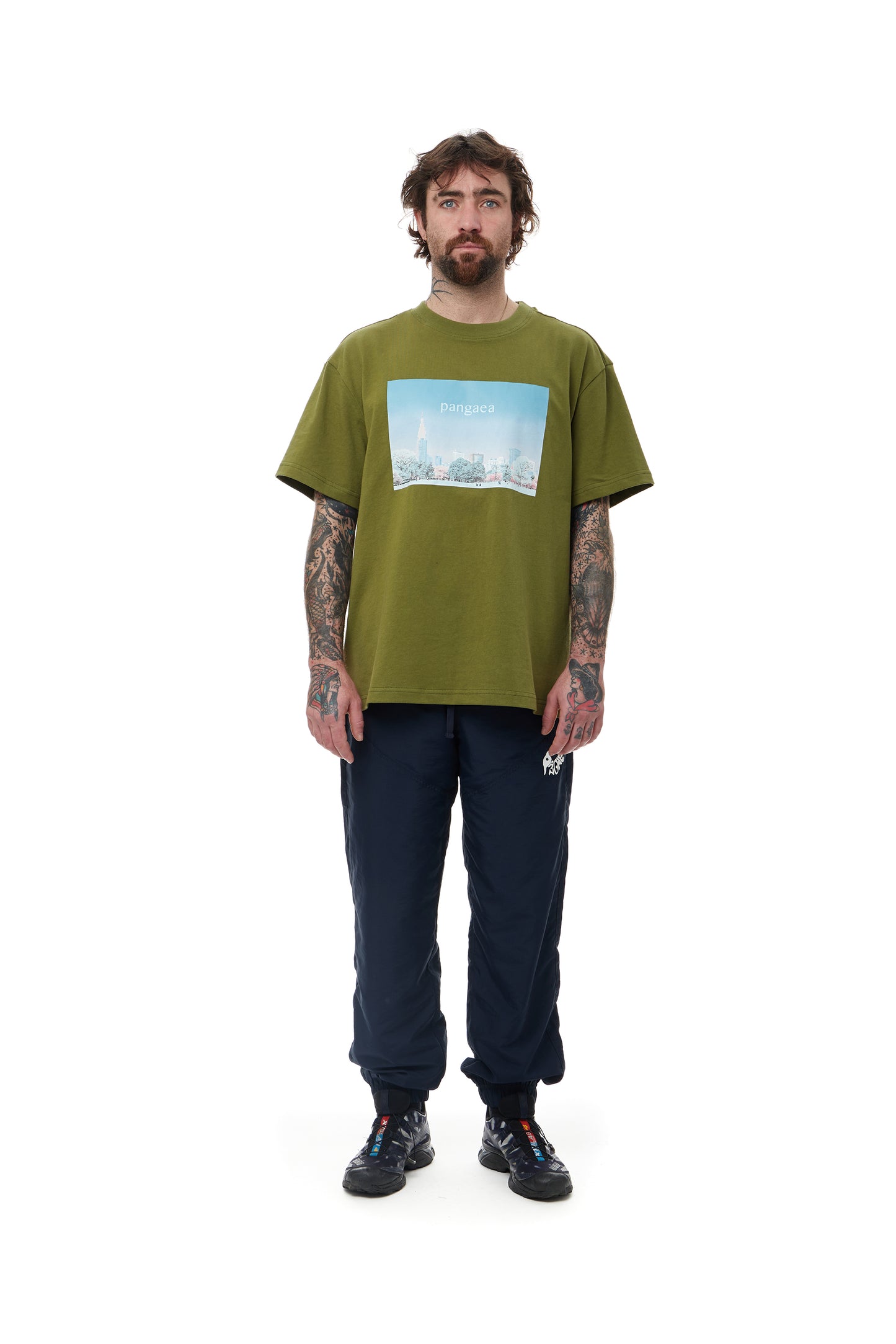 Cityscape T-Shirt Olive