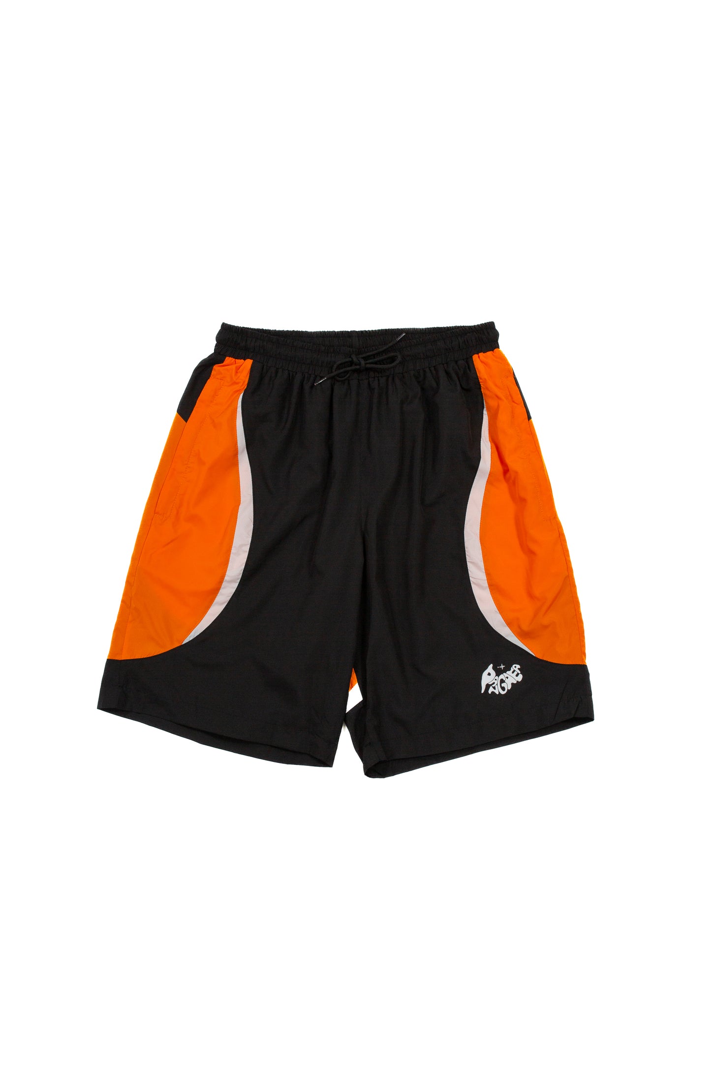 Active Shorts - Black & Orange