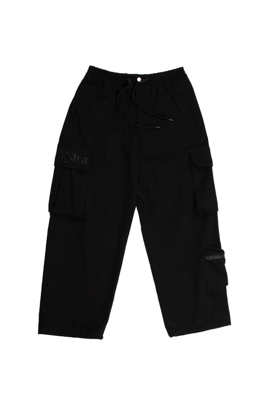 Triple Pocket Cargos / Black