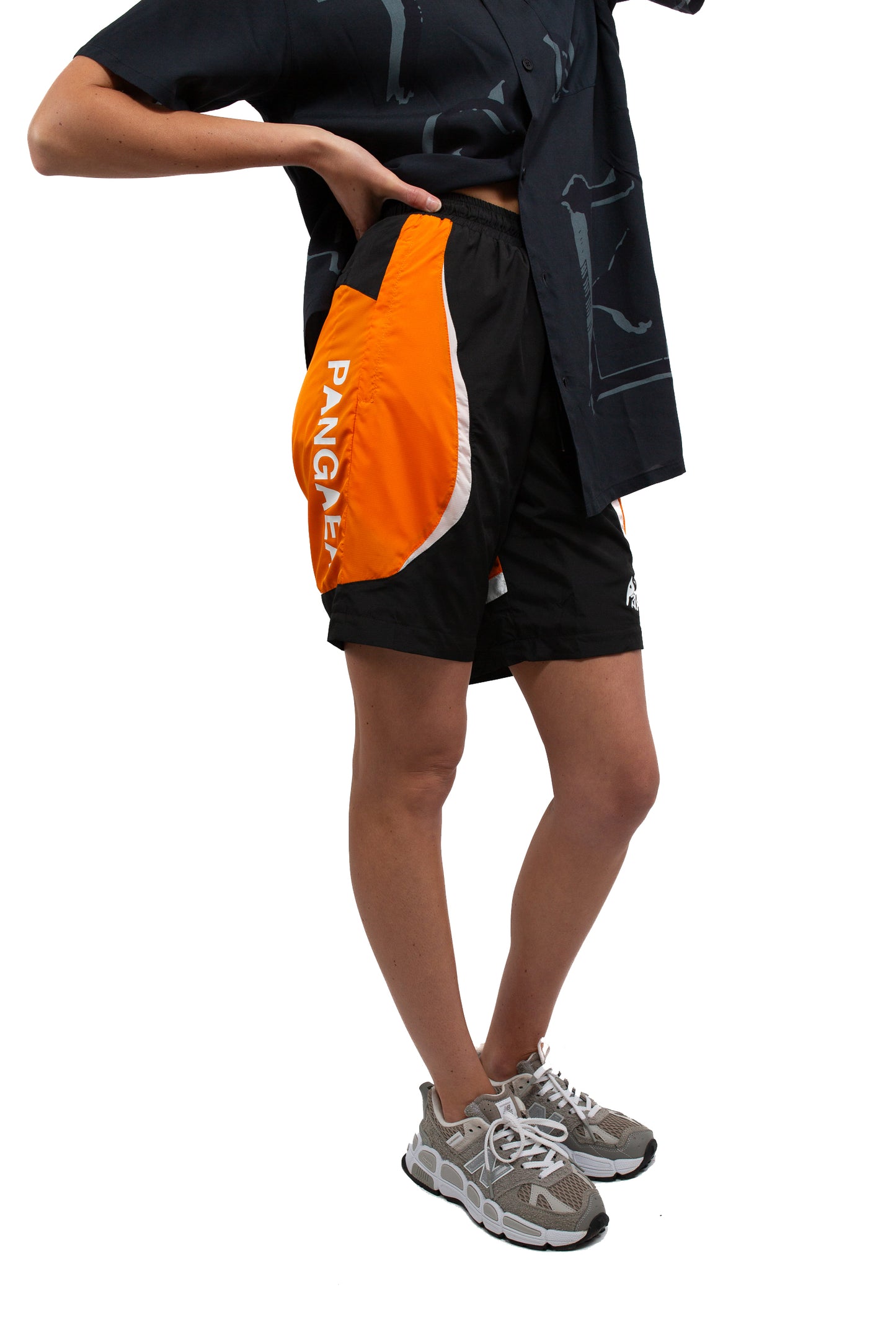 Active Shorts - Black & Orange