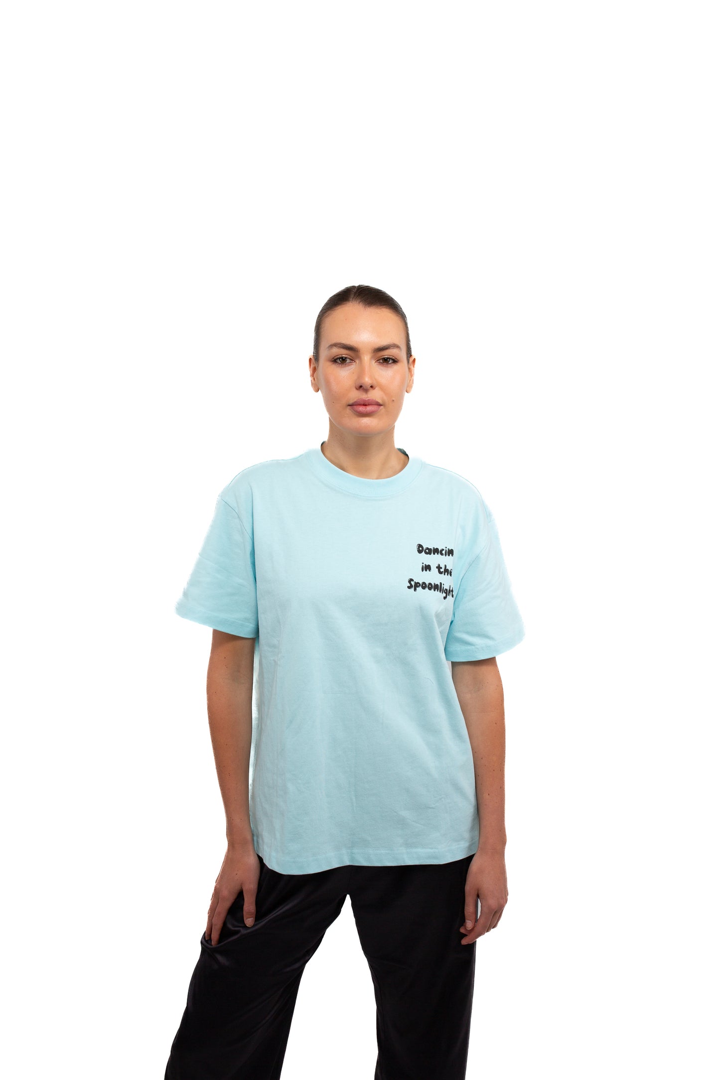 Dancing in the Spoon Light Tee - Baby Blue